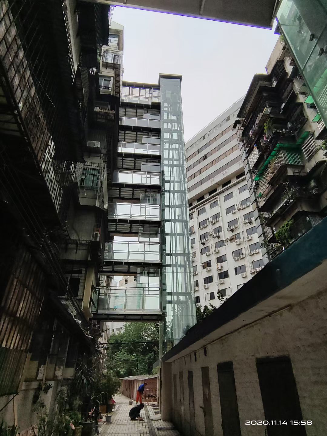 广州番禺区电梯加装案例