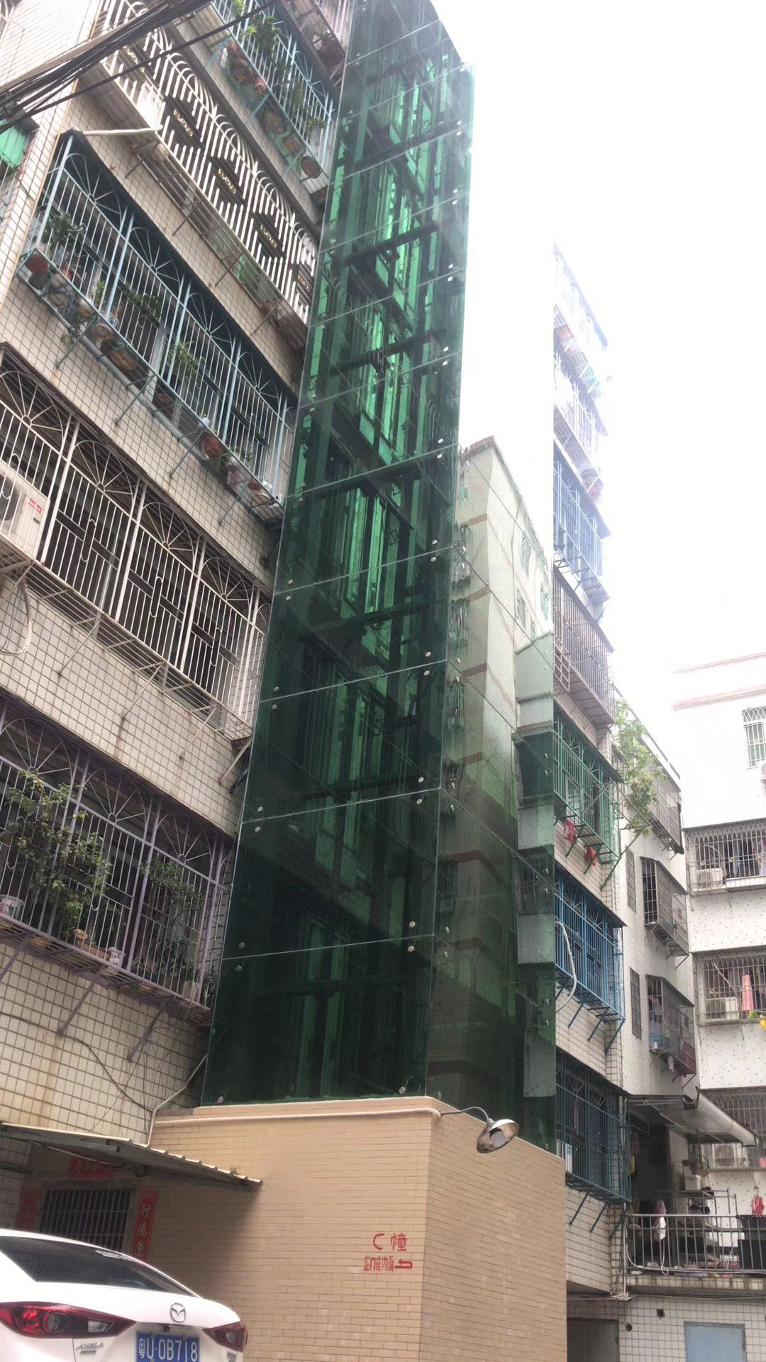 广州荔湾区电梯加装案例